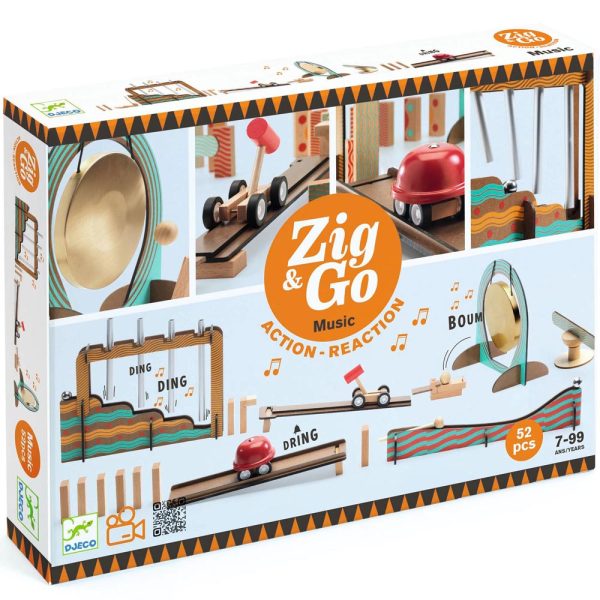 Circuito Madera Zig & Go 52 pz Música